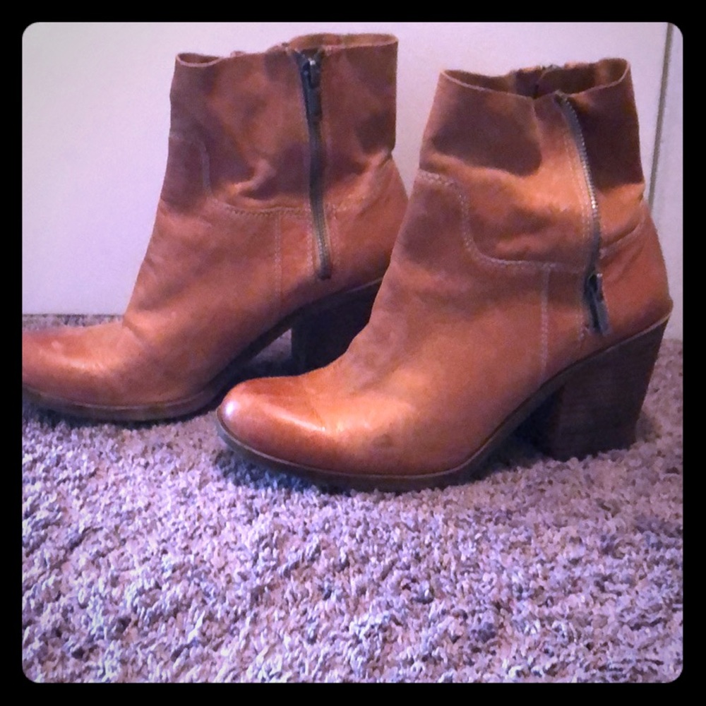 Leather booties.
